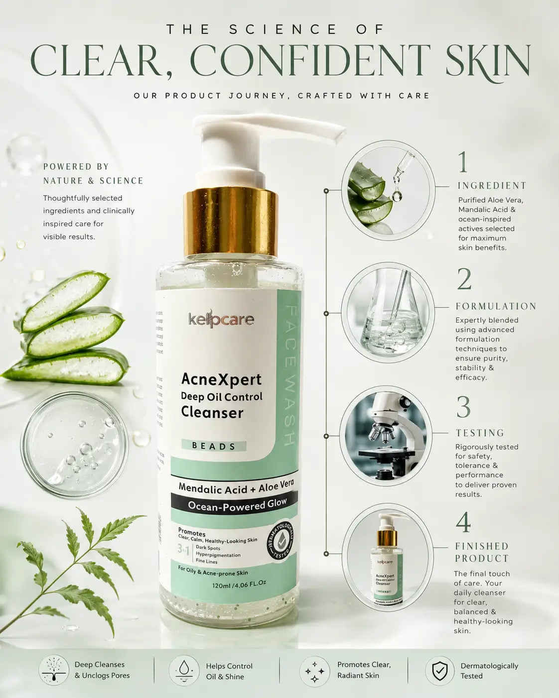Kelpcare Mendalic Acid Face Wash